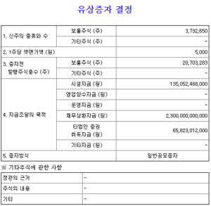 고려아연 유상증자 신주인수권