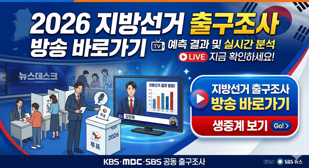 지방선거 출구조사 어디서 보나? 실시간 방송·개표 확인 방법 한눈에 정리