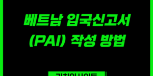 2026 베트남 입국신고서(PAI) 작성 방법 총정리｜공식 사이트·72시간 전 신고·QR코드 발급